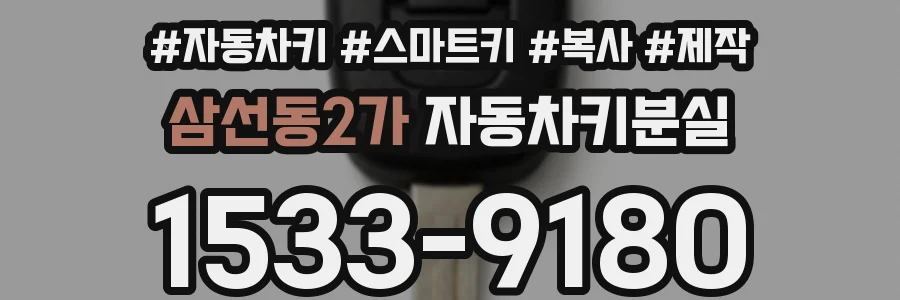 삼선동2가 자동차키분실