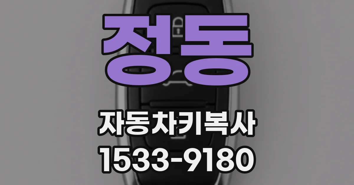 정동 자동차키복사