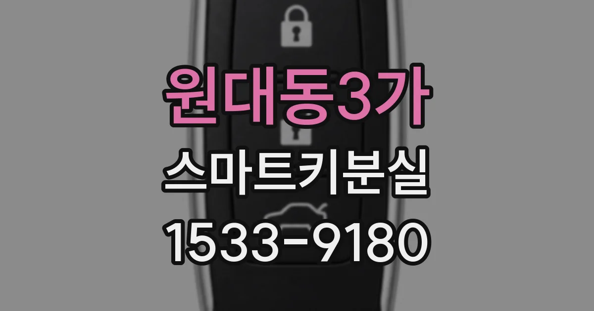 원대동3가 스마트키분실
