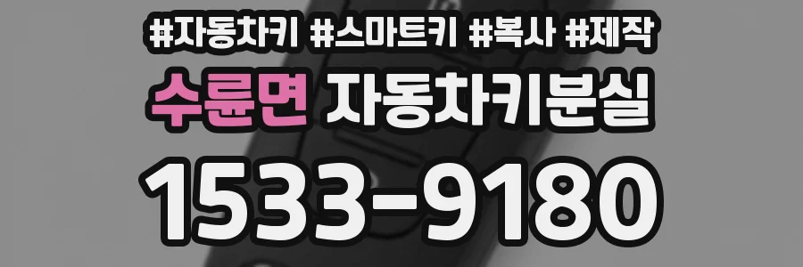 수륜면 자동차키분실