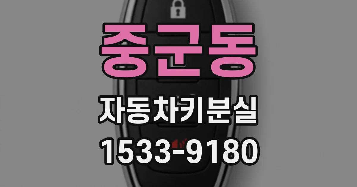 중군동 자동차키분실