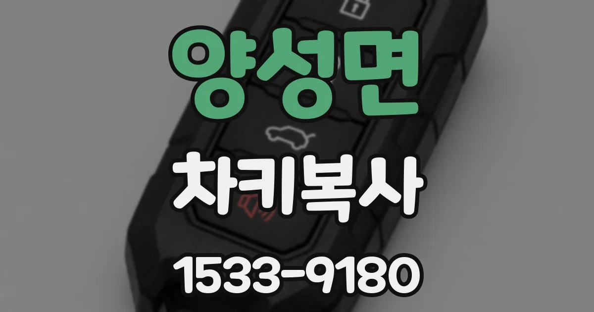 양성면 차키복사