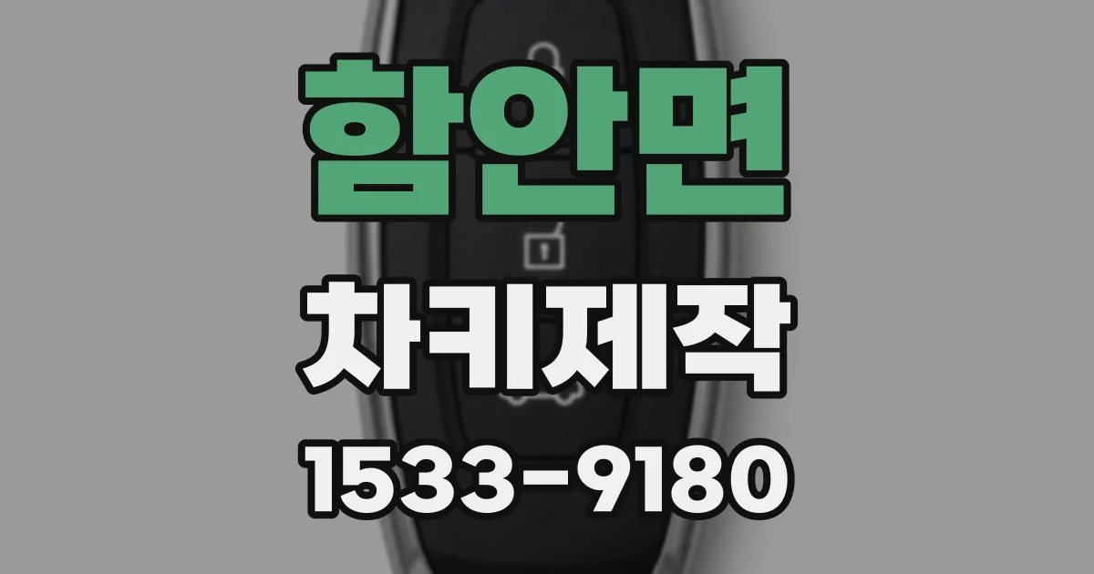 함안면 차키제작