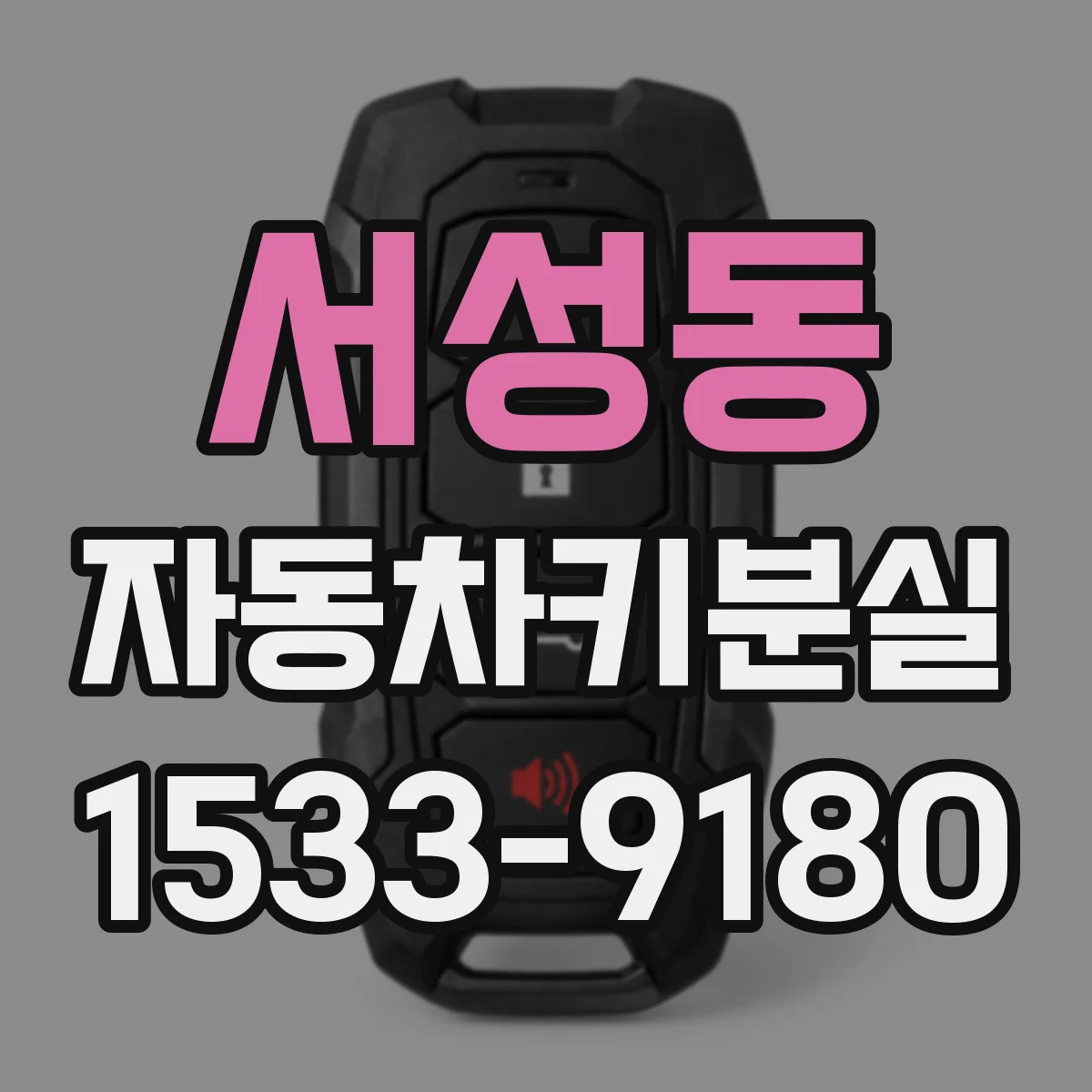 서성동 자동차키분실