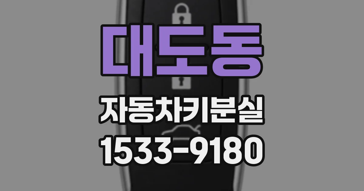 대도동 자동차키분실