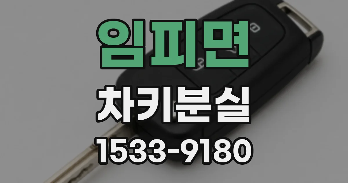 임피면 차키분실