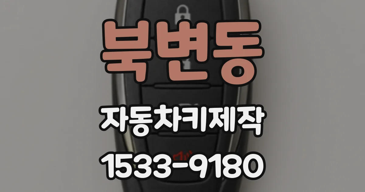 북변동 자동차키제작