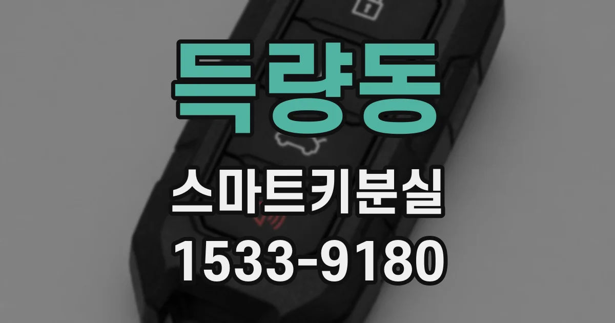 득량동 스마트키분실