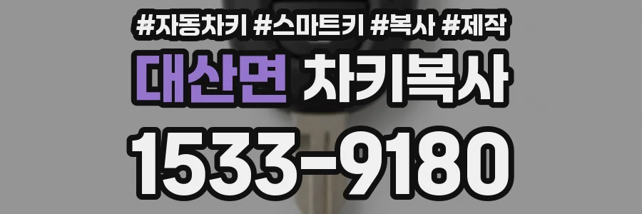 대산면 차키복사