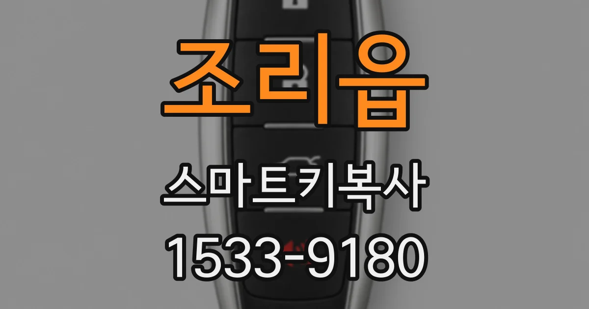 조리읍 스마트키복사
