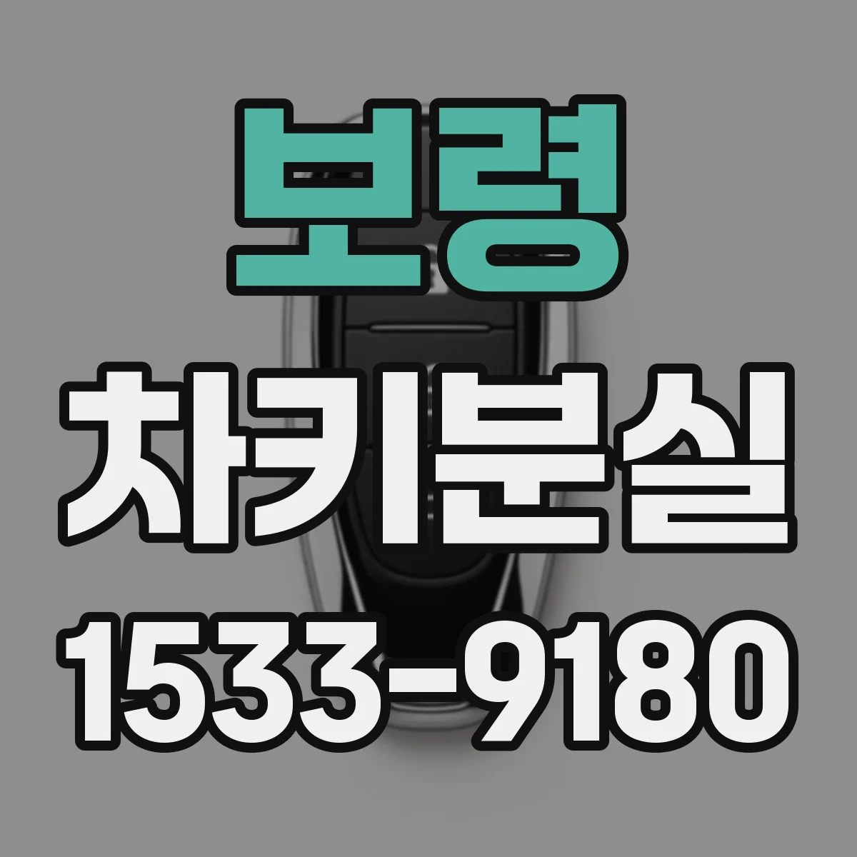 보령 차키분실