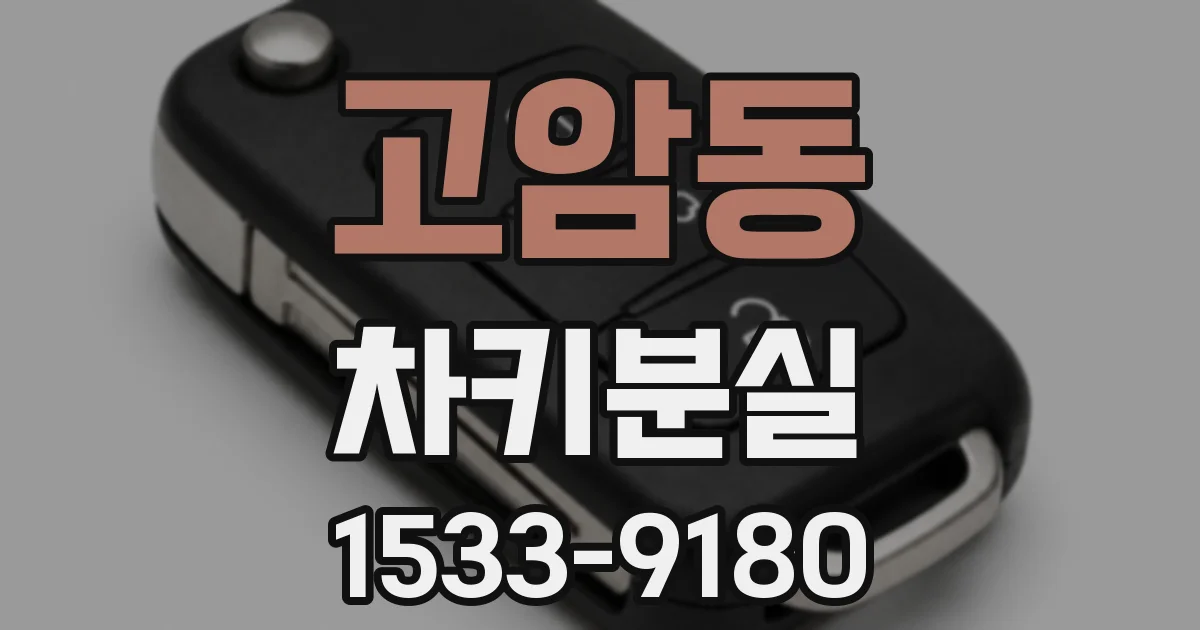 고암동 차키분실