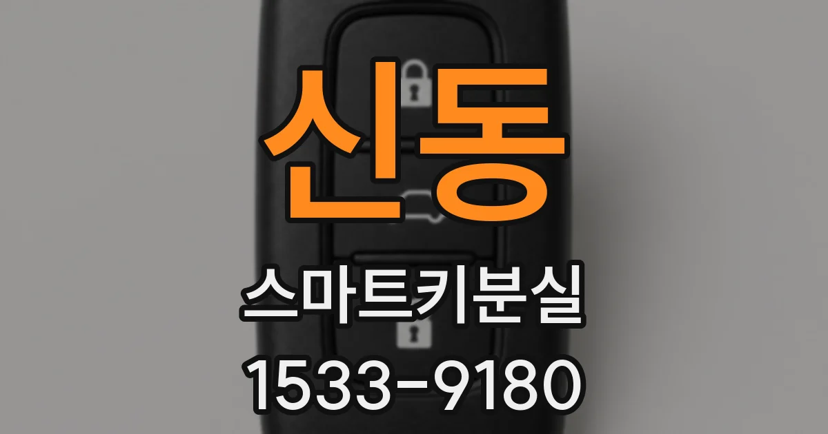 신동 스마트키분실