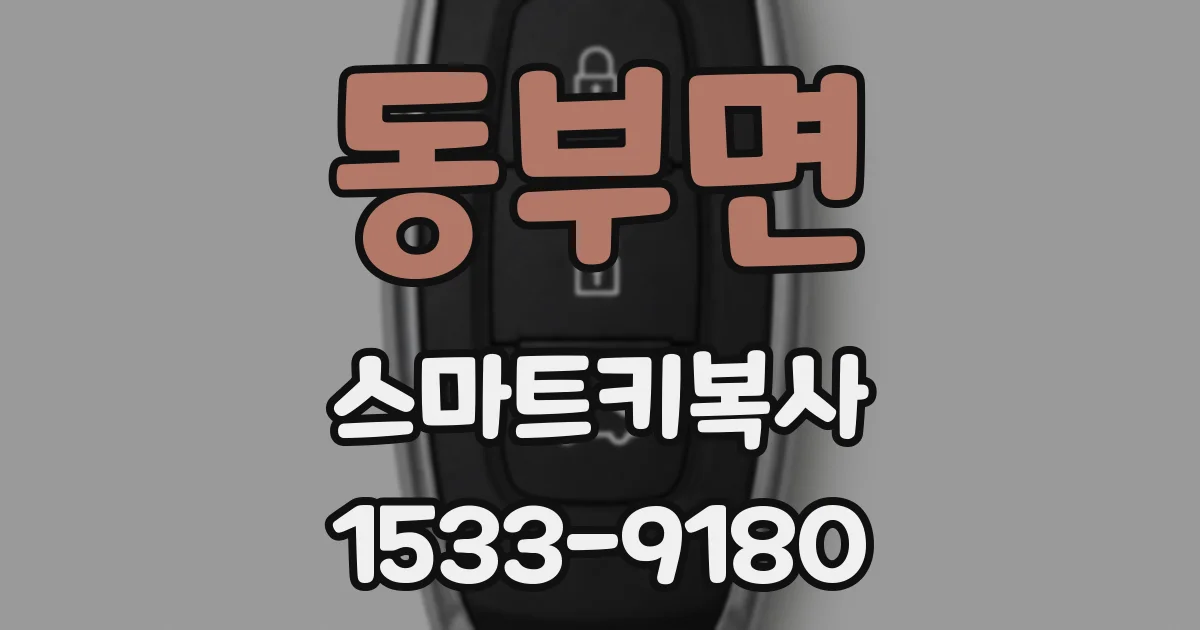 동부면 스마트키복사