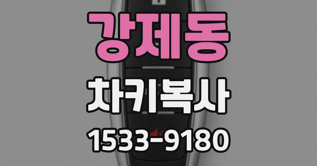 강제동 차키복사