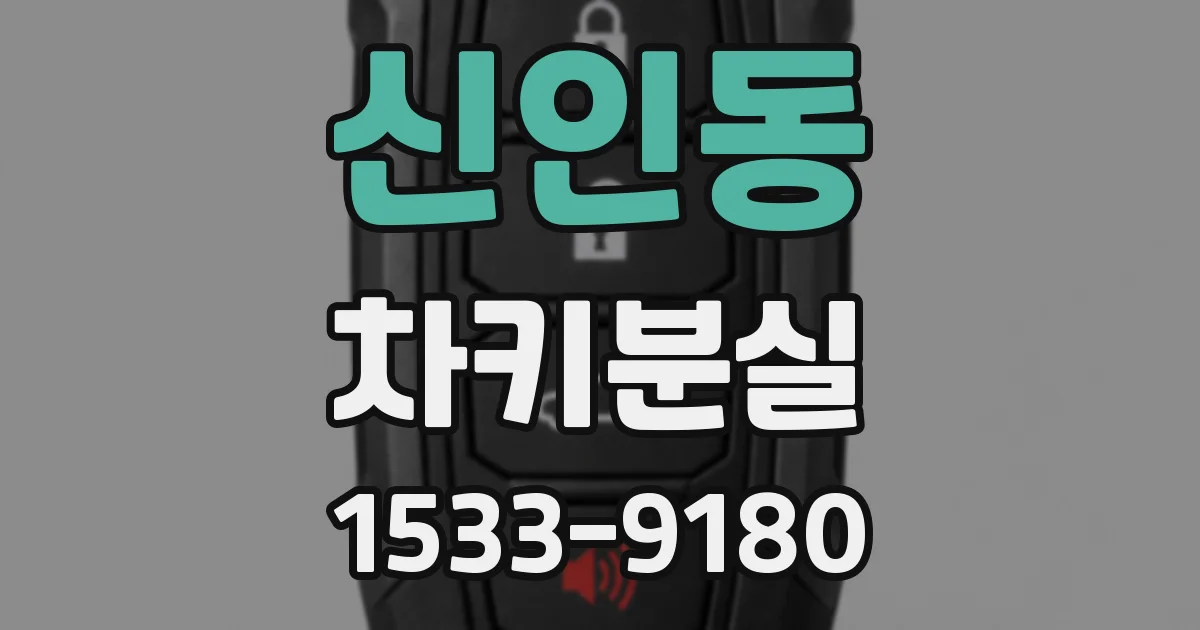 신인동 차키분실