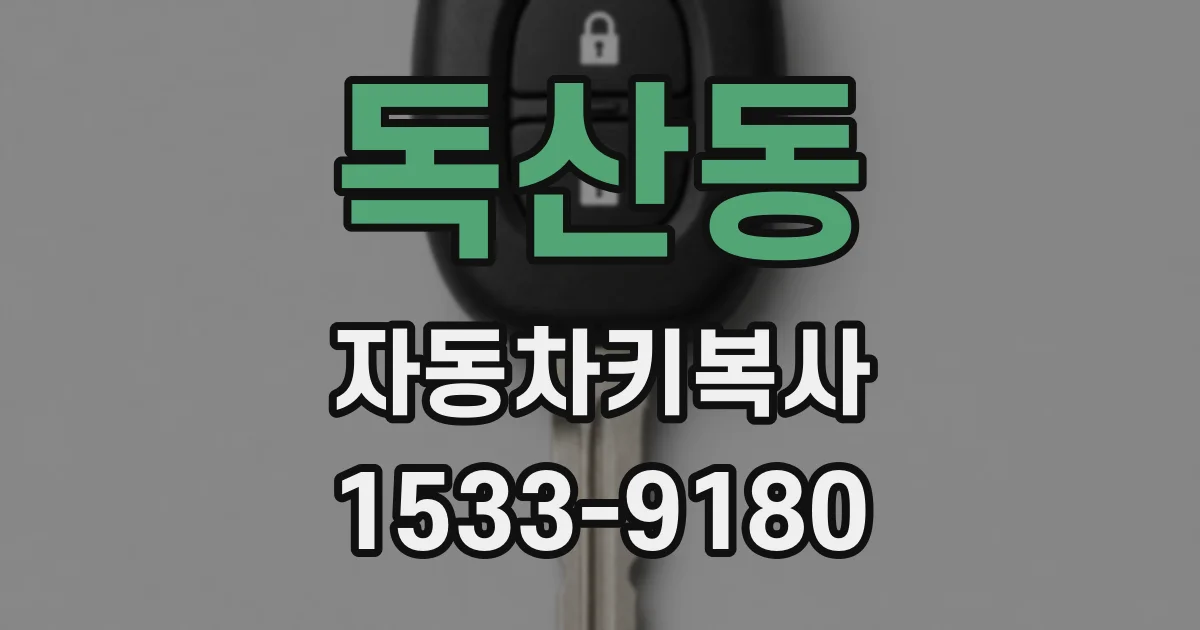 독산동 자동차키복사