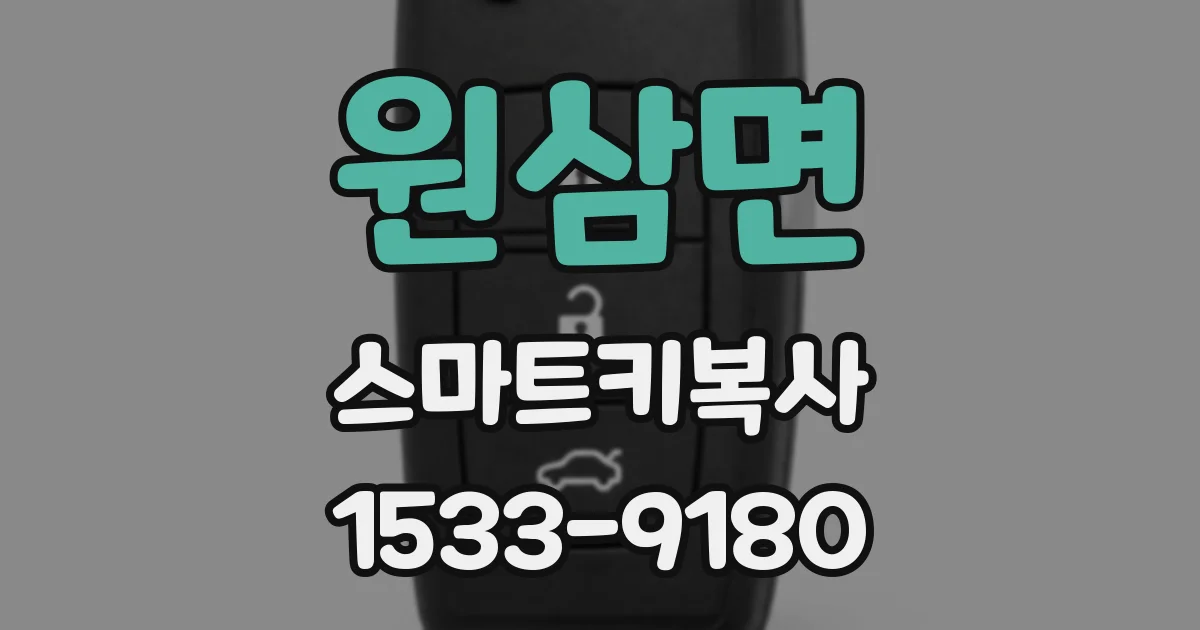 원삼면 스마트키복사