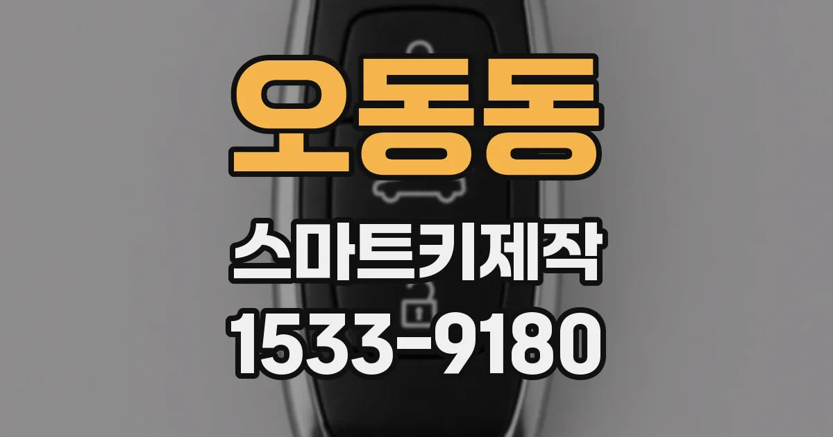 오동동 스마트키제작