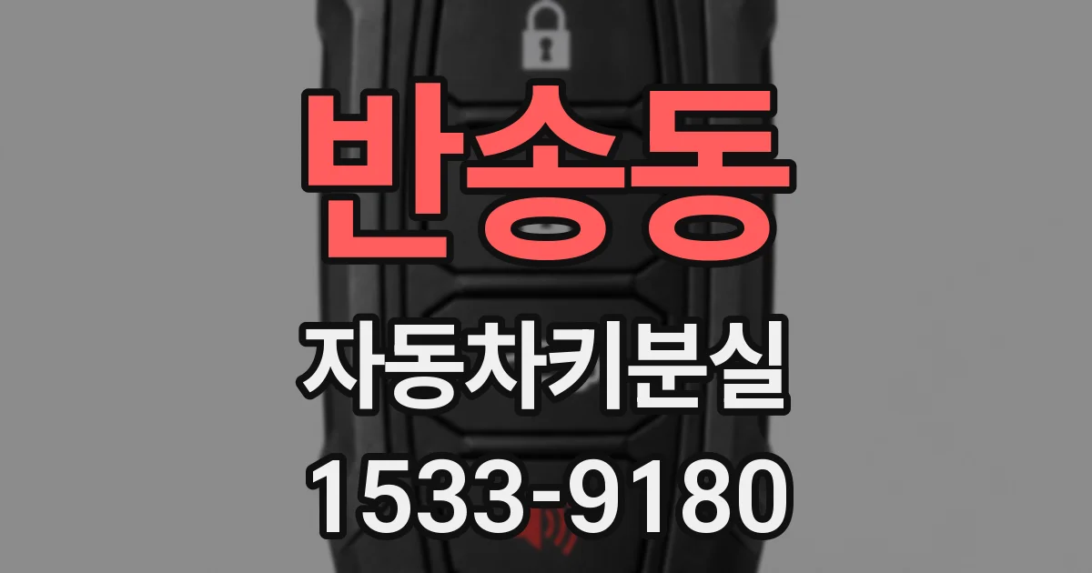 반송동 자동차키분실