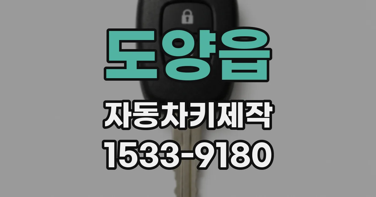 도양읍 자동차키제작