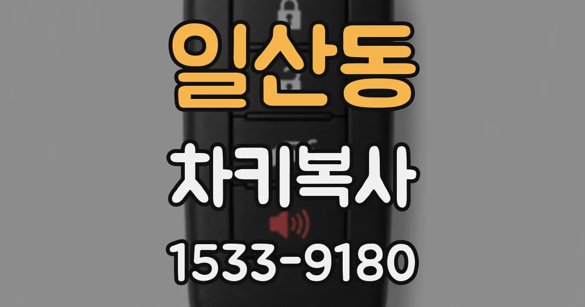 일산동 차키복사