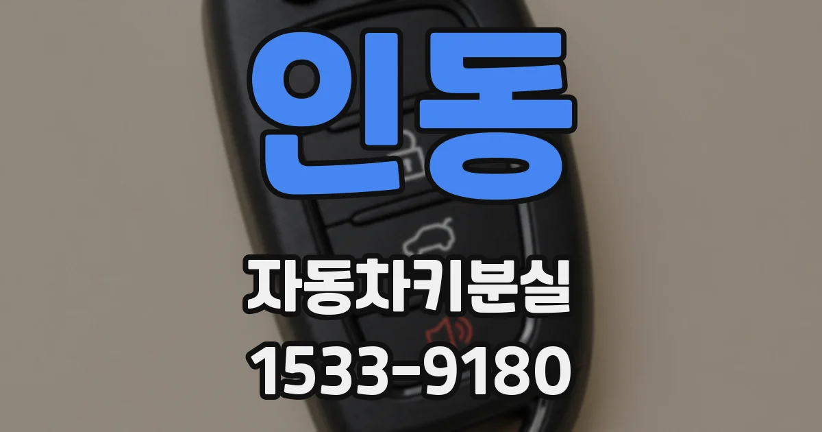 인동 자동차키분실