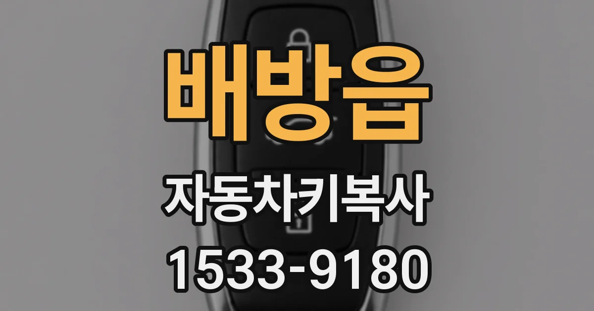 배방읍 자동차키복사