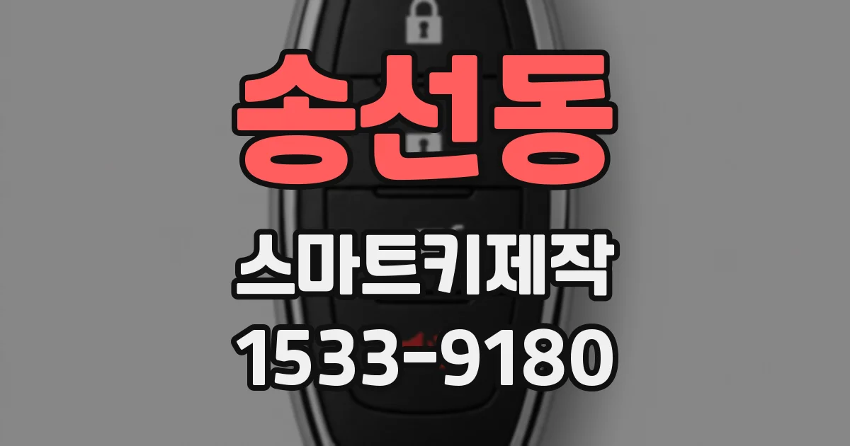 송선동 스마트키제작