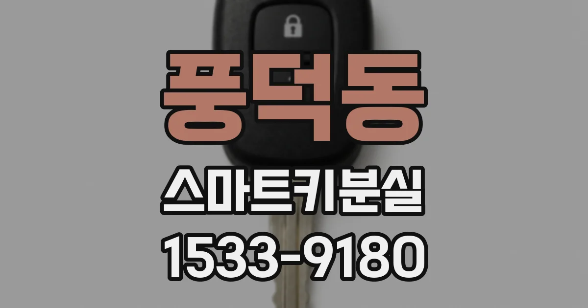 풍덕동 스마트키분실