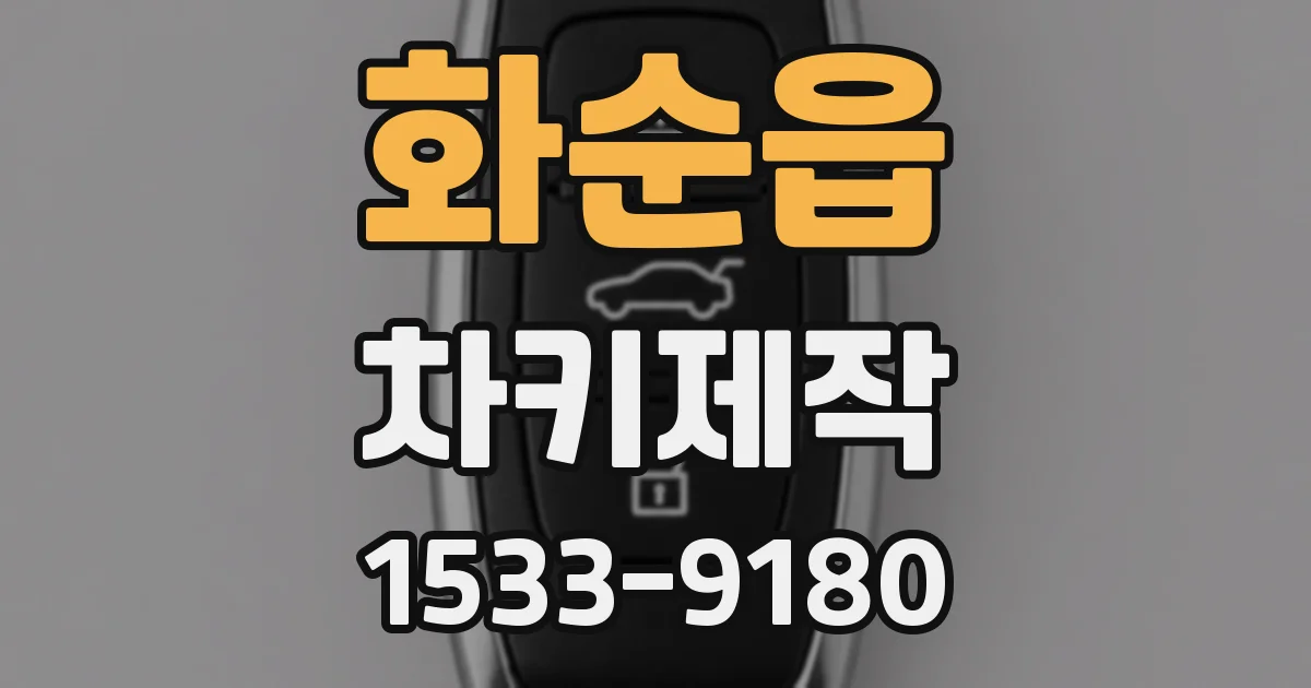 화순읍 차키제작