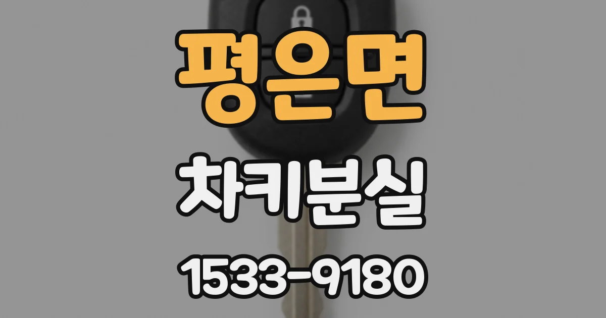 평은면 차키분실