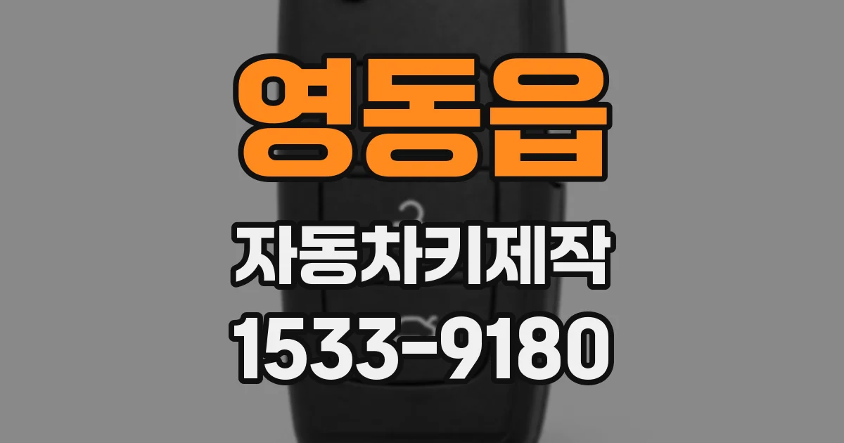 영동읍 자동차키제작