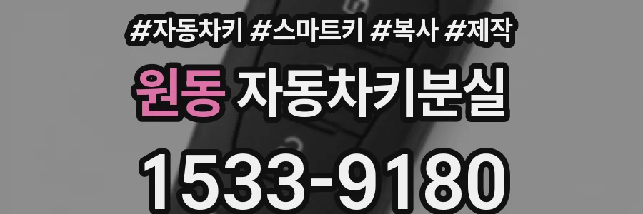 원동 자동차키분실