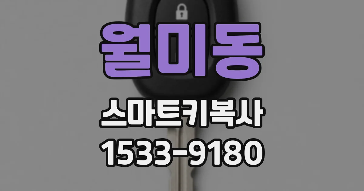 월미동 스마트키복사
