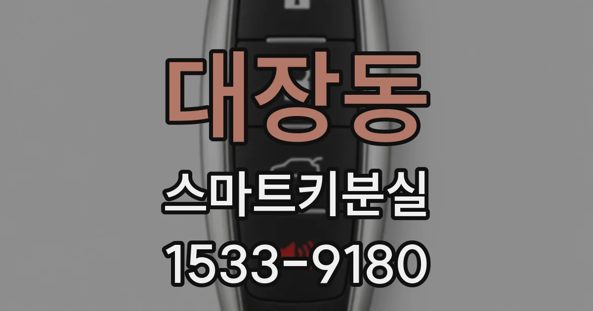 대장동 스마트키분실