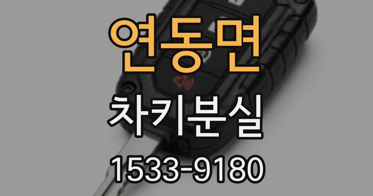연동면 차키분실