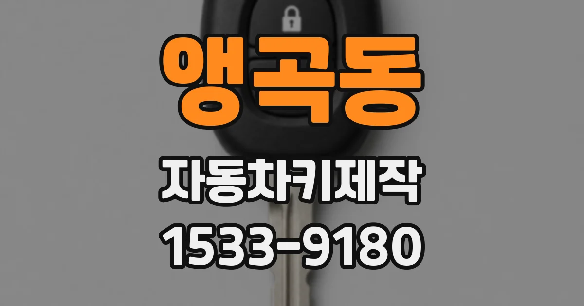 앵곡동 자동차키제작