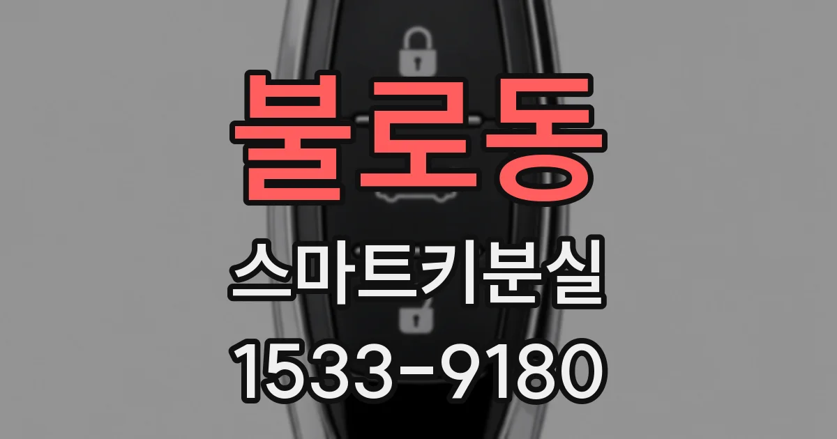 불로동 스마트키분실