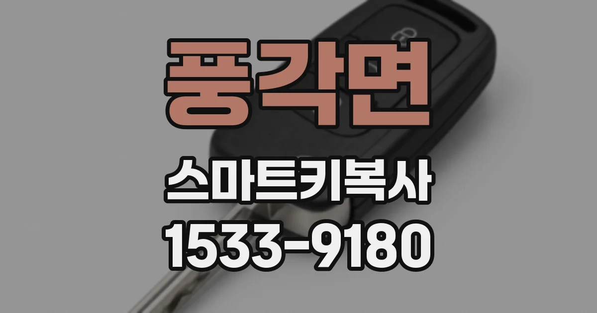 풍각면 스마트키복사