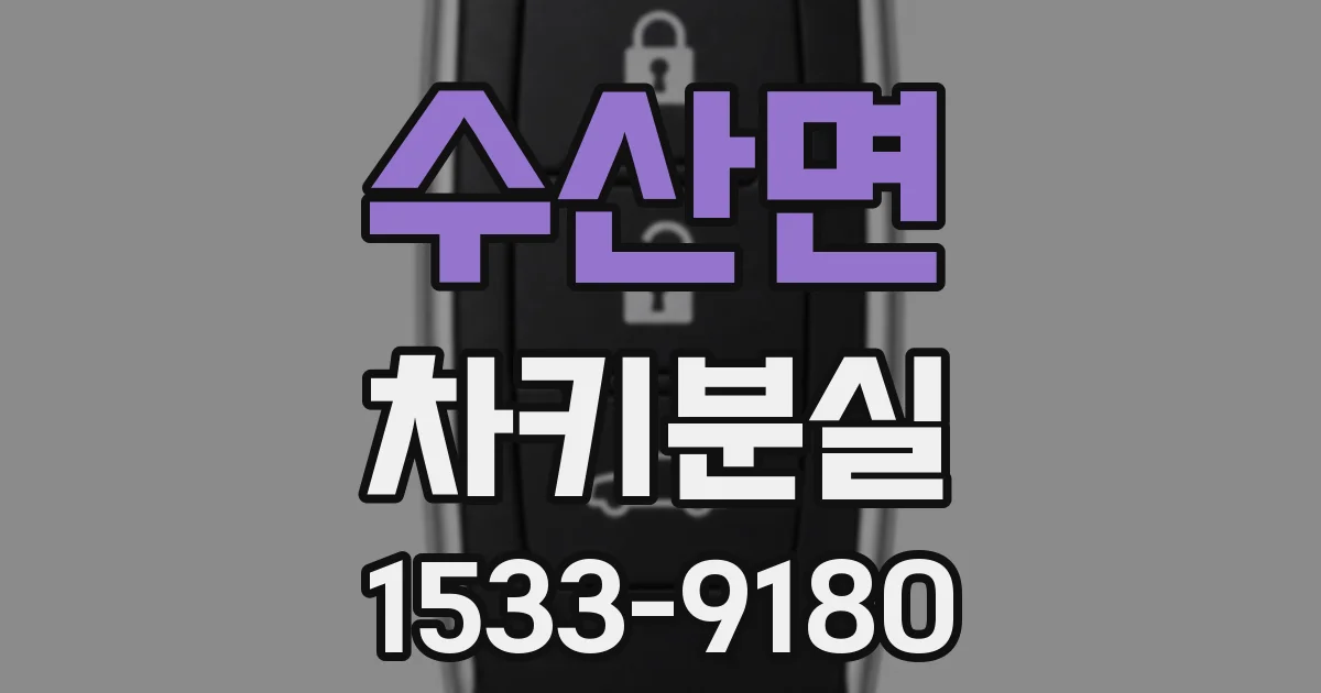 수산면 차키분실