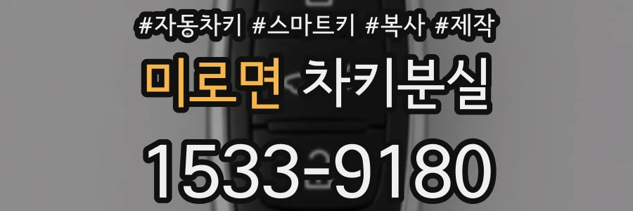 미로면 차키분실