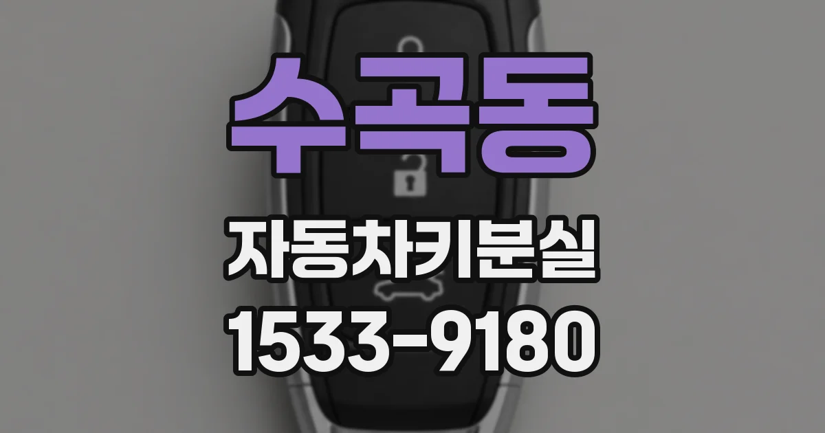 수곡동 자동차키분실