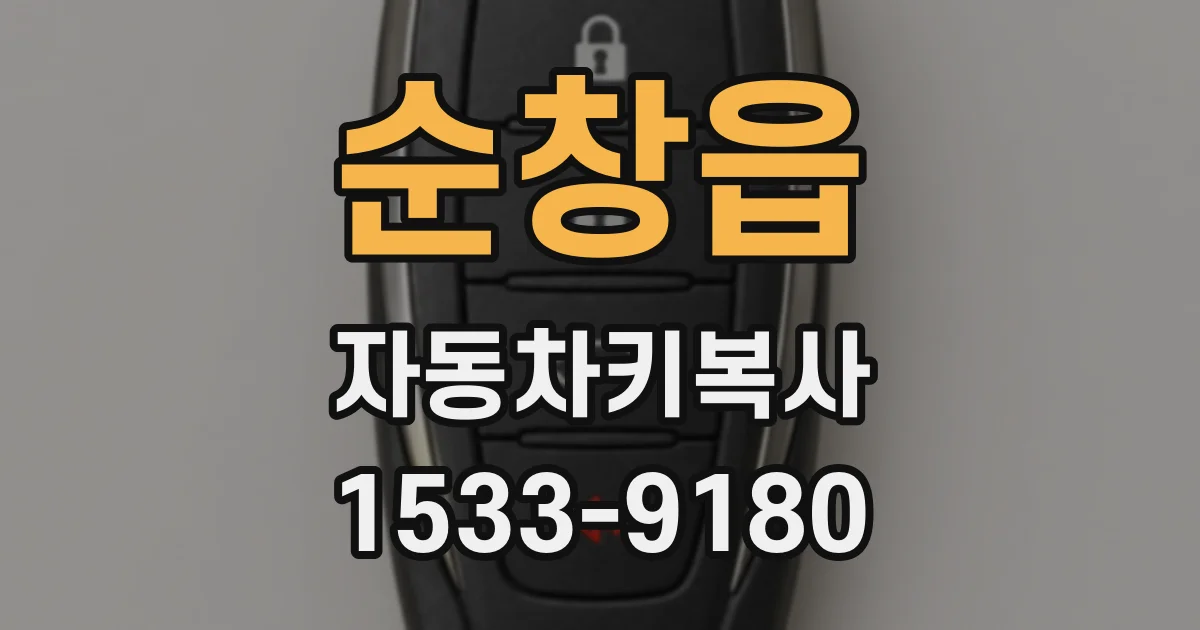 순창읍 자동차키복사