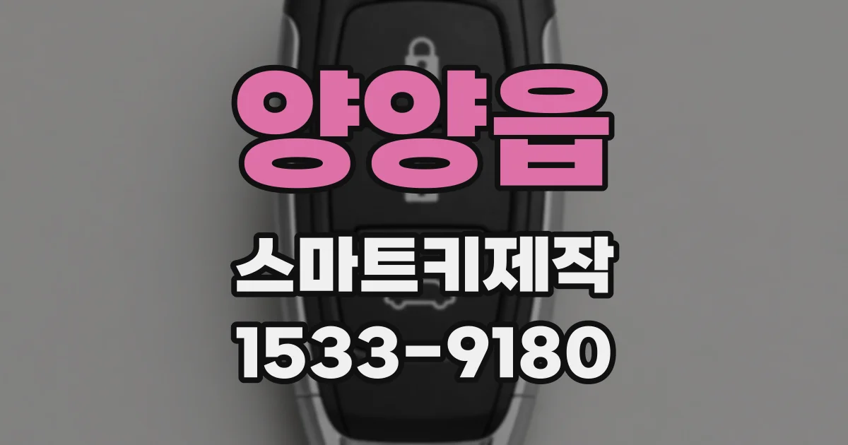 양양읍 스마트키제작