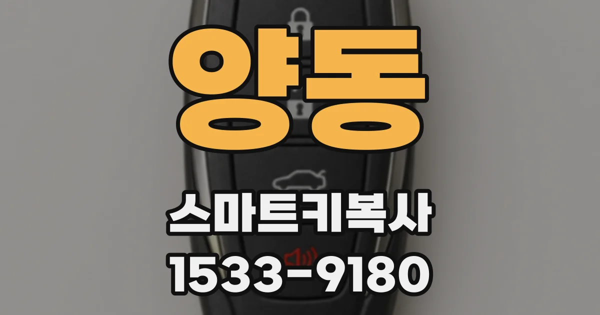 양동 스마트키복사