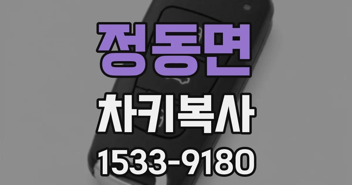 정동면 차키복사