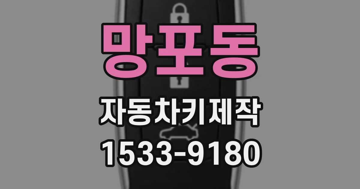망포동 자동차키제작