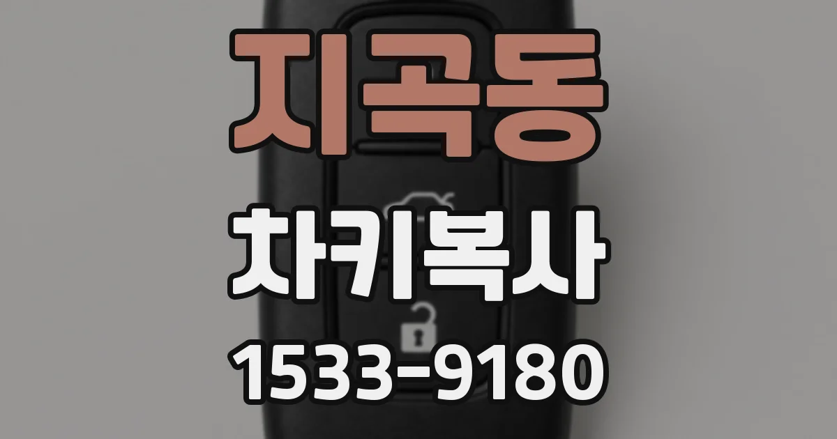 지곡동 차키복사