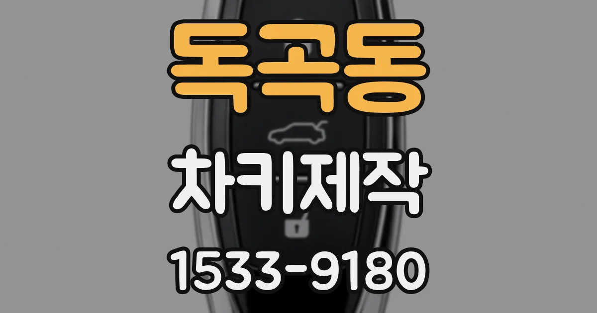 독곡동 차키제작